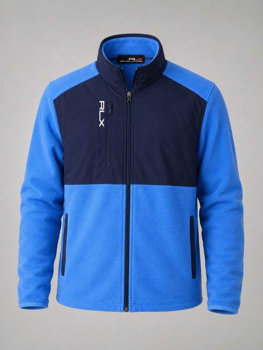 Rlx Ralph Lauren Mens Size Medium Jacket Blue Navy Golf Performance Fleece NWT